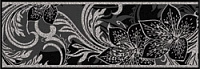 Азур черный 2 1501-0047. Бордюр (8,5x25)