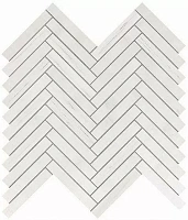 9SHD Marvel Bianco Dolomite Herringbone Wall. Мозаика (30x30,5)