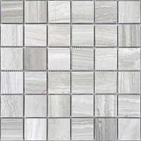 Travertino Silver POL 48x48x7. Мозаика (30,5x30,5)