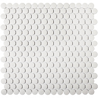 Penny Round White. Мозаика противоскользящая (31,5x30,9)