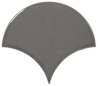 Плитка Scale Wall Fan Dark Grey глянц, 10,6x12 9 мм