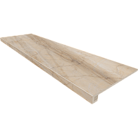 Ступень Pearl BR01 прямоугол бортик без насечек + Подступенок мат 33x120 арт. 67322