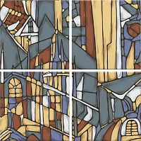 Панно Витраж глянц, 30x30 6,9 мм, арт. OP/A203/4x/17000