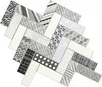 Мозаика Zig-Zag глянц, 24x24 11 мм, арт. 187157