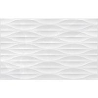 Плитка Эдем белый низ 03 глянц 25x40 8 мм арт. 010100001551