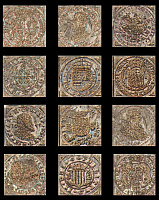 Вставка Olambrilla Dolomite Fortune Bone лап, 7x7
