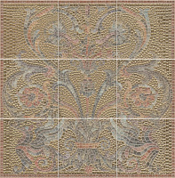 Панно Виченца золото 9 частей, 45x45 6,9 мм, арт. HGD/B99/9x/17000