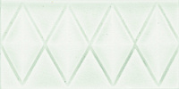 Бордюр Diamond Flower White, 7,5x15