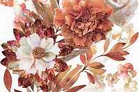 Панно Composicion Savage Flowers Marron 02 глянц, 30x45
