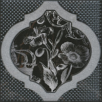 Декор Фрагонар чёрный, 15x15 6,9 мм, арт. HGD/B263/17052