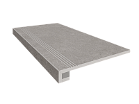Ступень Grey Set Steptrade LN02 Комплект прямоугол бортик с насечками + Подступенок мат 33x120 арт. 36834