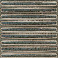 Декор чипсет Далия бирюзовый тёмный глянц 20x20 9,5 мм арт. KMD2SOB002BN