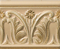 Декор Rialto Crema List Floreale Pain, 12x15, арт. G30053