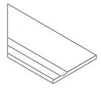 Доп Элемент Авангард сильвер Бортик С Выемкой Закруглённый левый структур 30x120 20 мм арт. 620090001159