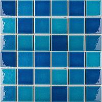 Мозаика 48x48 Crackle Blue Mixed Glossy LWWB84555 глянц 30,6x30,6 6 мм арт. st.С0004132