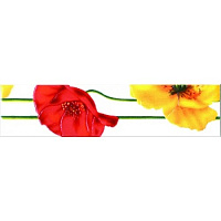 Бордюр Моноколор Маки желто-красный 270041, 6x25