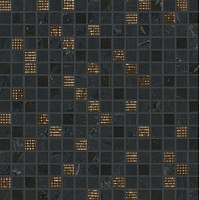 Декор Newluxe Black Tessere Riv глянц, 30,5x30,5
