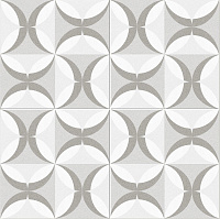 Плитка Cut Narbonne Silver мат, 45x45 9 мм