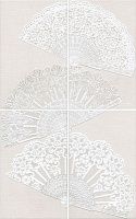 Панно Мерлетто Кружево 4 части, 25x40, арт. HGD/A204/4x/6322