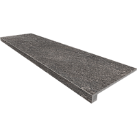 Ступень Anthracite Set Steptrade TN02 Комплект прямоугол бортик без насечек + Подступенок мат 33x120 арт. 67359