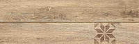 Декор Ornamentwood глаз, ированный, бежевый, 18,5x59,8, арт. C-OW4M013D