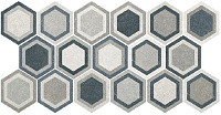 Traffic Combi Grey HEX 25. Универсальная плитка (22x25)