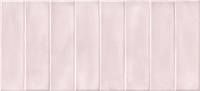 Плитка Pudra кирпич рельеф розовый глянц, 20x44, арт. PDG074D