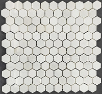 CV20254 Mosaic Polished Pure White Hexagon. Мозаика (30,5x30,5)
