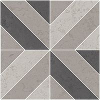 Декор Про Лаймстоун серый матовый 6 мат, 60x60 9 мм, арт. ID124T