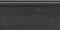 Ступень Про Дабл черный обрезной мат, 30x60 9 мм, арт. DD200820R\GR