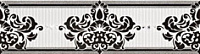 Плитка Кайма MRV231 Frise Elite Bianco Nero глянц, 8x30