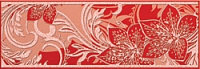 Бордюр Азур алый 2 1501-0053, 8,5x25