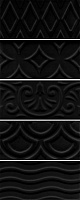 16016 Авеллино чёрный структура mix. Настенная плитка (7,4x15)