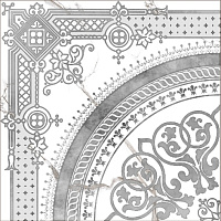 Панно Marble classik Snow White глазурованный глянц, 40x40, арт. G-270/G/d02/400x400x8