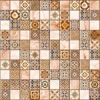 Орнелла арт- коричневая 5032-0199. Мозаика (30x30)