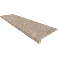 Ступень Beige BR02 прямоугол бортик без насечек + Подступенок мат 33x120 арт. 67323