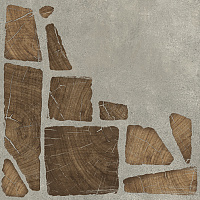 Керамогранит Woodland серый, 42x42, арт. WL4R092D-69