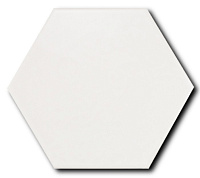 Scale Floor Hexagon Porcelain White. Универсальная плитка (10,1x11,6)