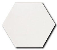 Керамогранит Scale Floor Hexagon Porcelain White мат, 10,1x11,6 9 мм