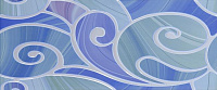 Arabeski blue decor 01. Декор (25x60)