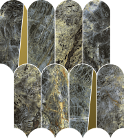 Мозаика Стелларис Мадагаскар Дарк Элегант полир 32,5x36,1 9 мм арт. 620110000237