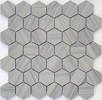 Marmara Grey POL hex 23x40x6. Мозаика (29,2x28,9)