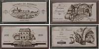 Hueso Wine Labels Mix. Декор (10x20)