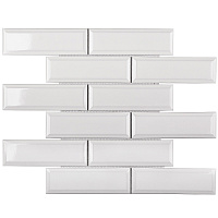 Мозаика Metro White Glossy глянц, 28,7x29,5 6,5 мм
