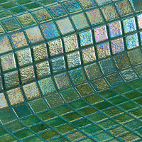 Green Pearl. Мозаика с чипом 2,5x2,5 (лист - 31,3x49,5)