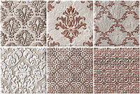 Декор Biarritz Inserto Aloha Ecru S/6, 10x10