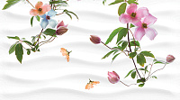 Панно Dec Clematis Panno C КПН16ClematisC глянц, 25x45, арт. КПН16ClematisC