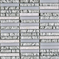 Мозаика Tecno Linear Silver White мат, 29,8x30,5 8 мм, арт. L242521831