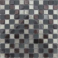 Мозаика Alcantara nero 23x23, 29,8x29,8 8 мм