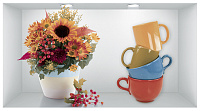 Декор Dec Shelf 4 глянц, 25x45, арт. КВС16Shelf4